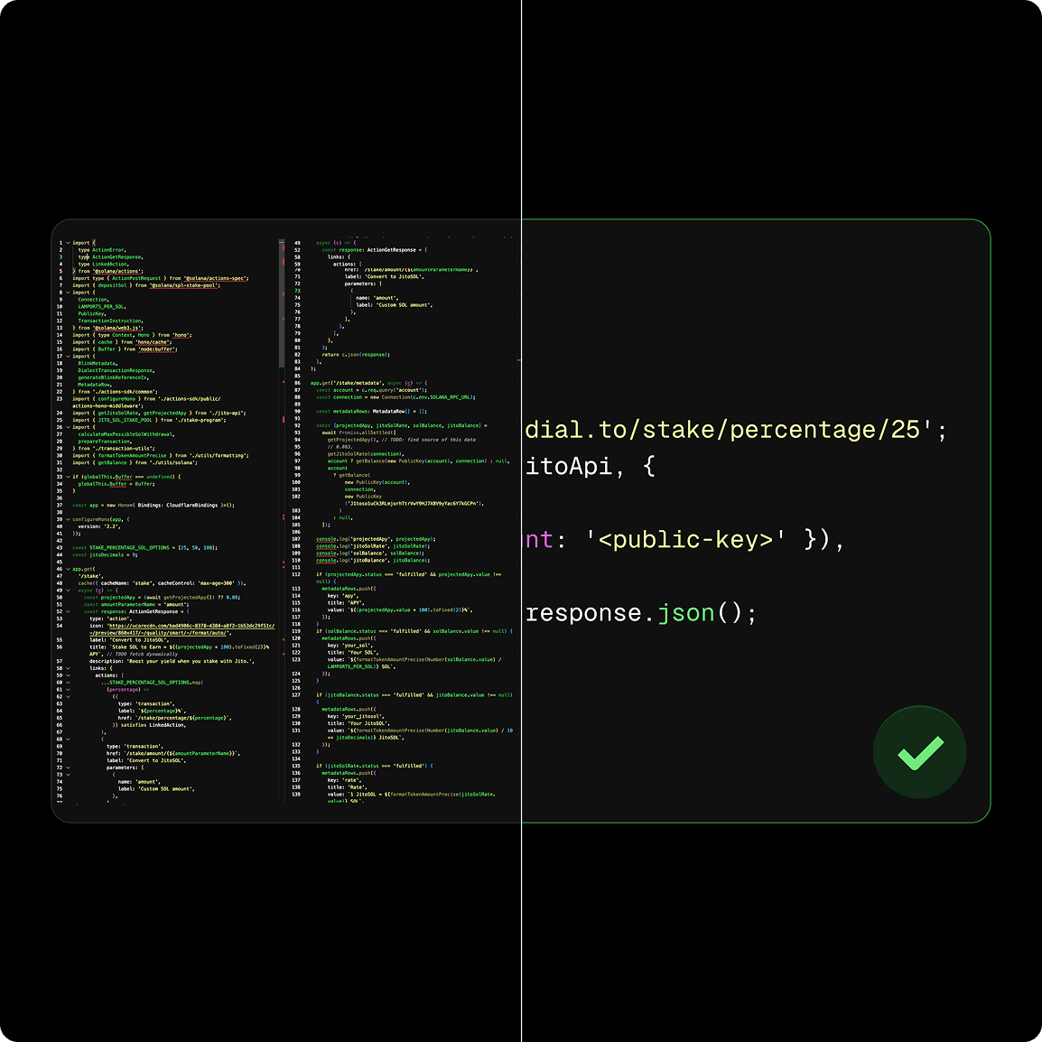 Blinks code comparison
